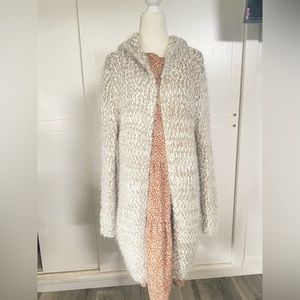 Kadence Beige Popcorn Casual Womens Cardigan Size Large